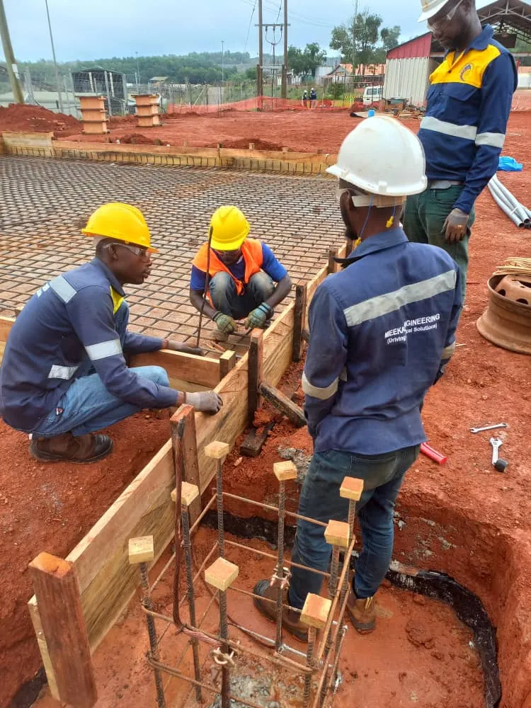 Civil foundation and rebar works